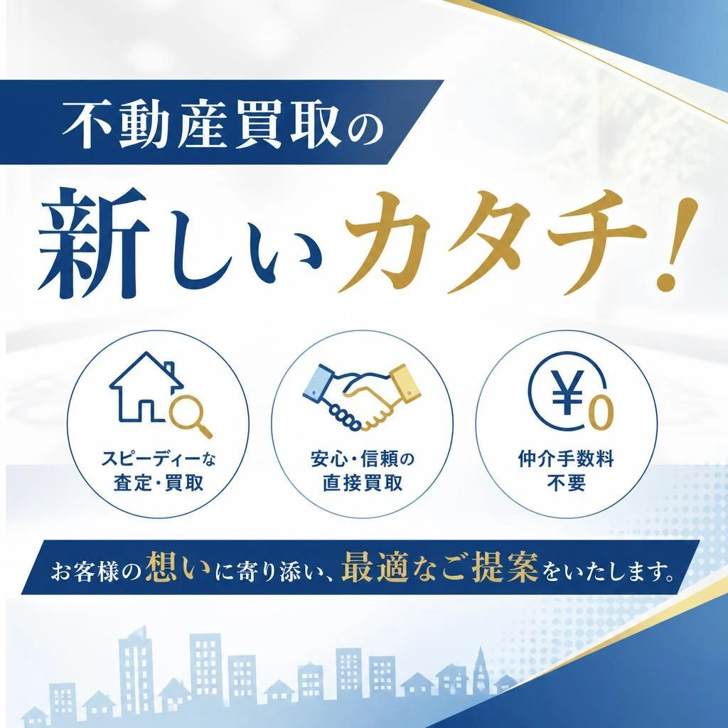 不動産買取の新しいカタチ！