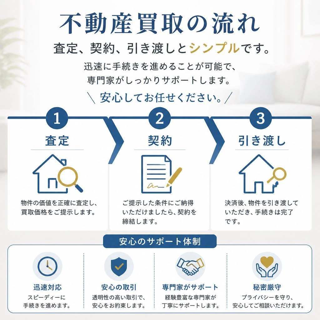 不動産買取のプロセス