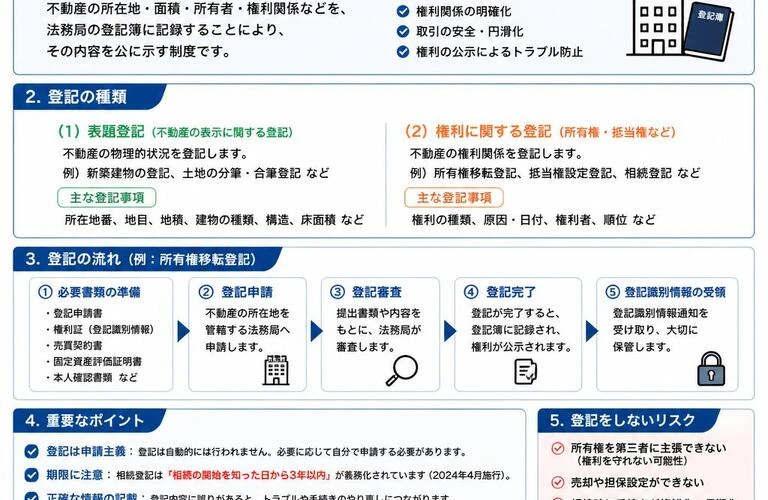 不動産登記のポイントを徹底解説！