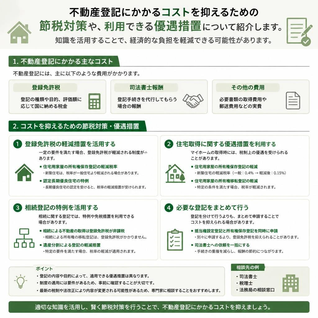 登録免許税の節税方法
