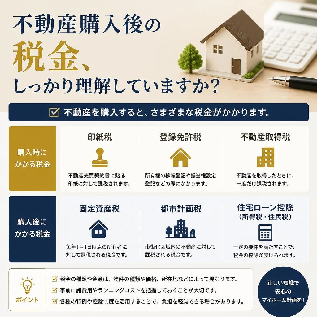 不動産購入後の税金、しっかり理解していますか？