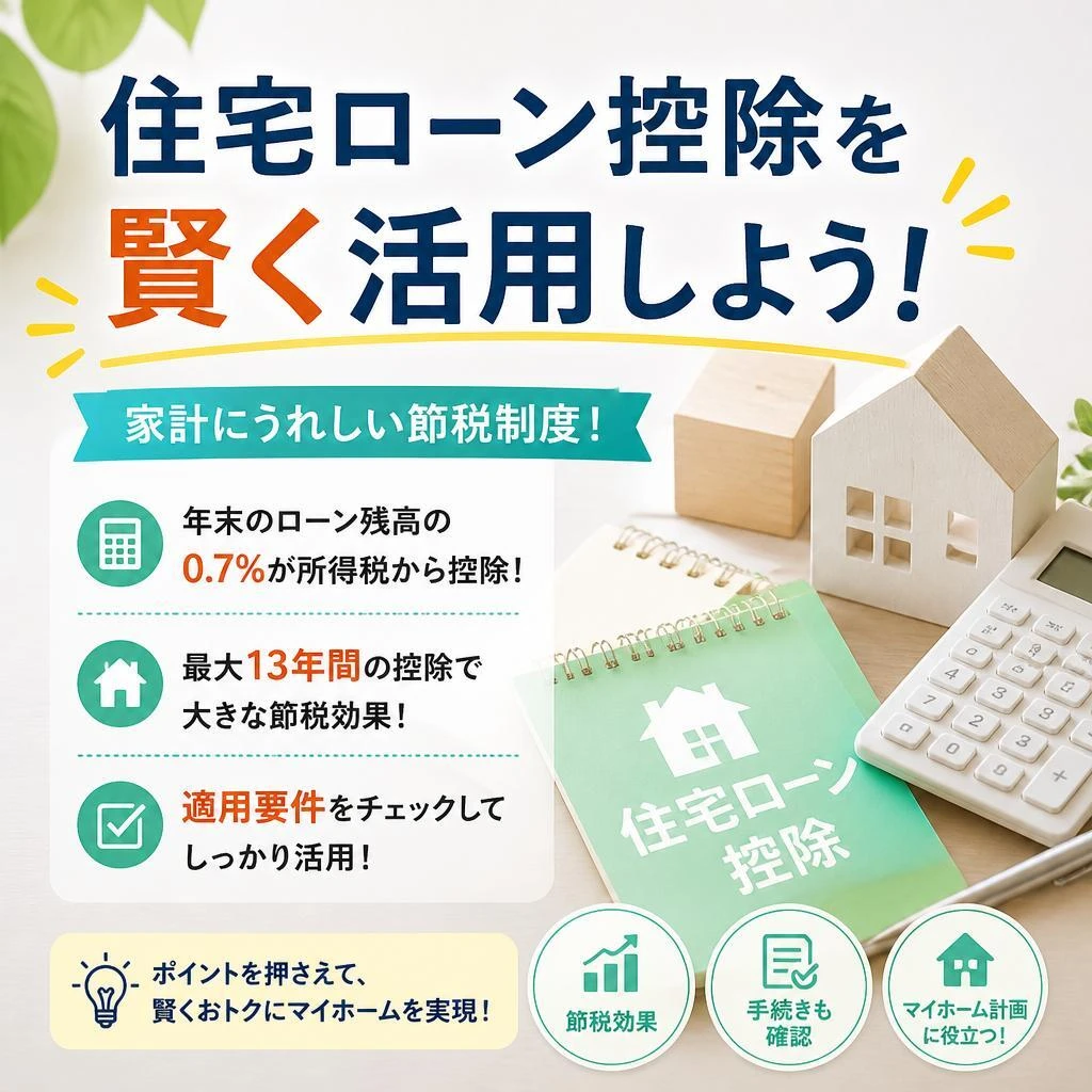住宅ローン控除を賢く活用しよう！