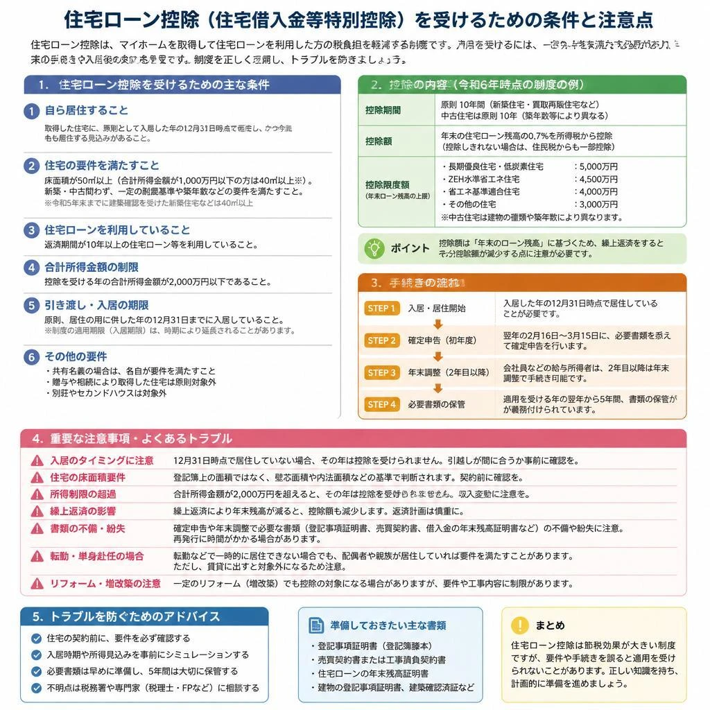適用条件と注意事項