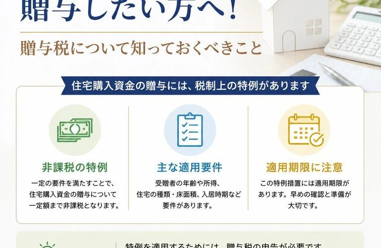 住宅購入資金を贈与したい方へ！贈与税について知っておくべきこと