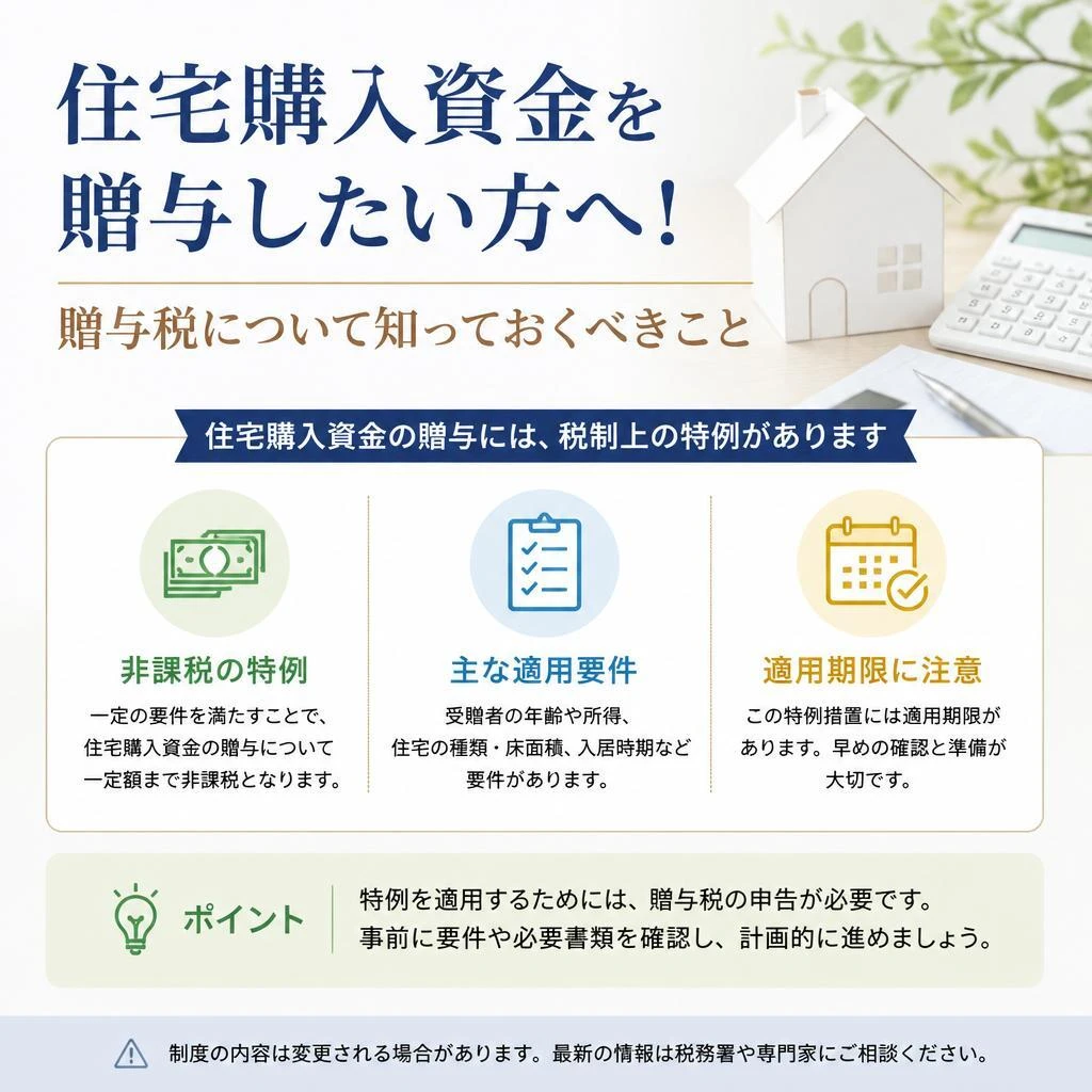 住宅購入資金を贈与したい方へ！贈与税について知っておくべきこと