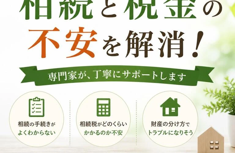 相続と税金の不安を解消！