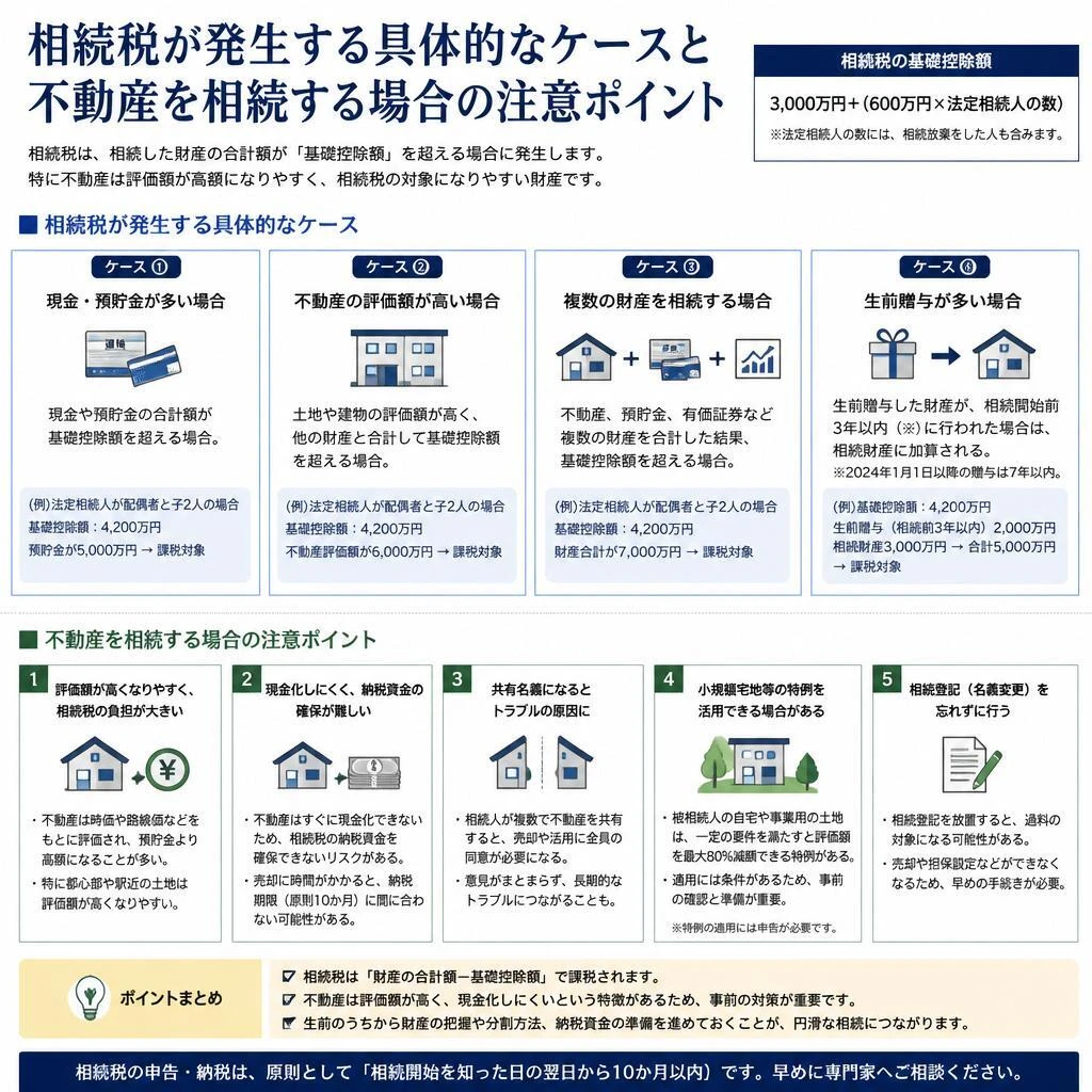 相続税が発生するケース