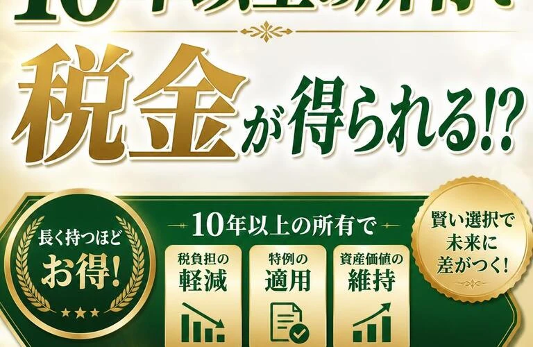 10年以上の所有で税金が得られる！？