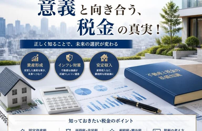 不動産を持つことの意義と向き合う、税金の真実！
