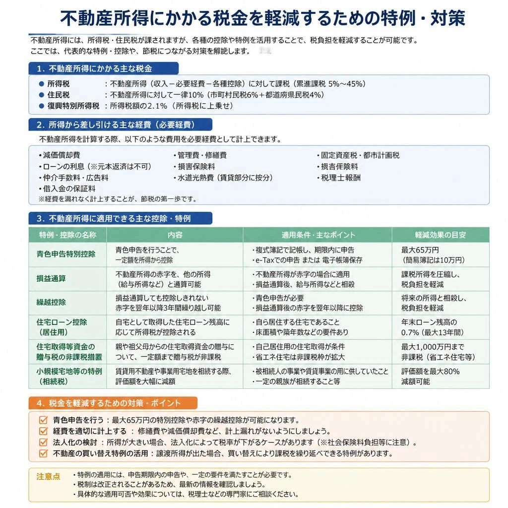 税金を軽減するための特例・対策