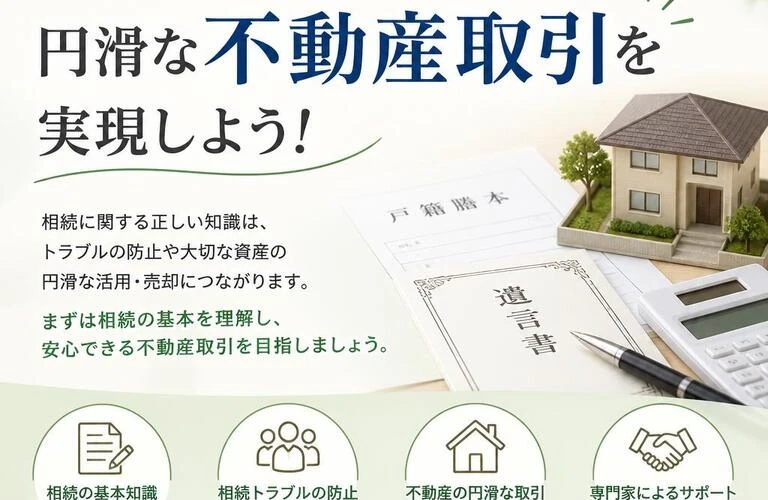 相続の理解を深めて、円滑な不動産取引を実現しよう！