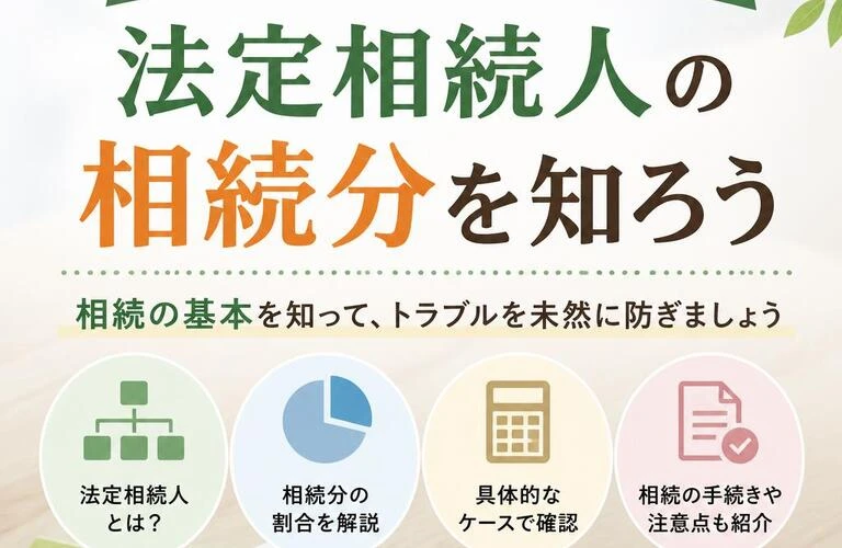 相続の悩みを解消する！法定相続人の相続分を知ろう