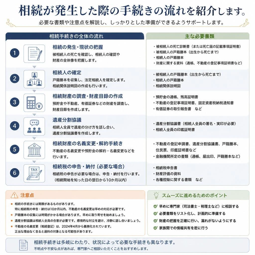 相続手続きの流れ