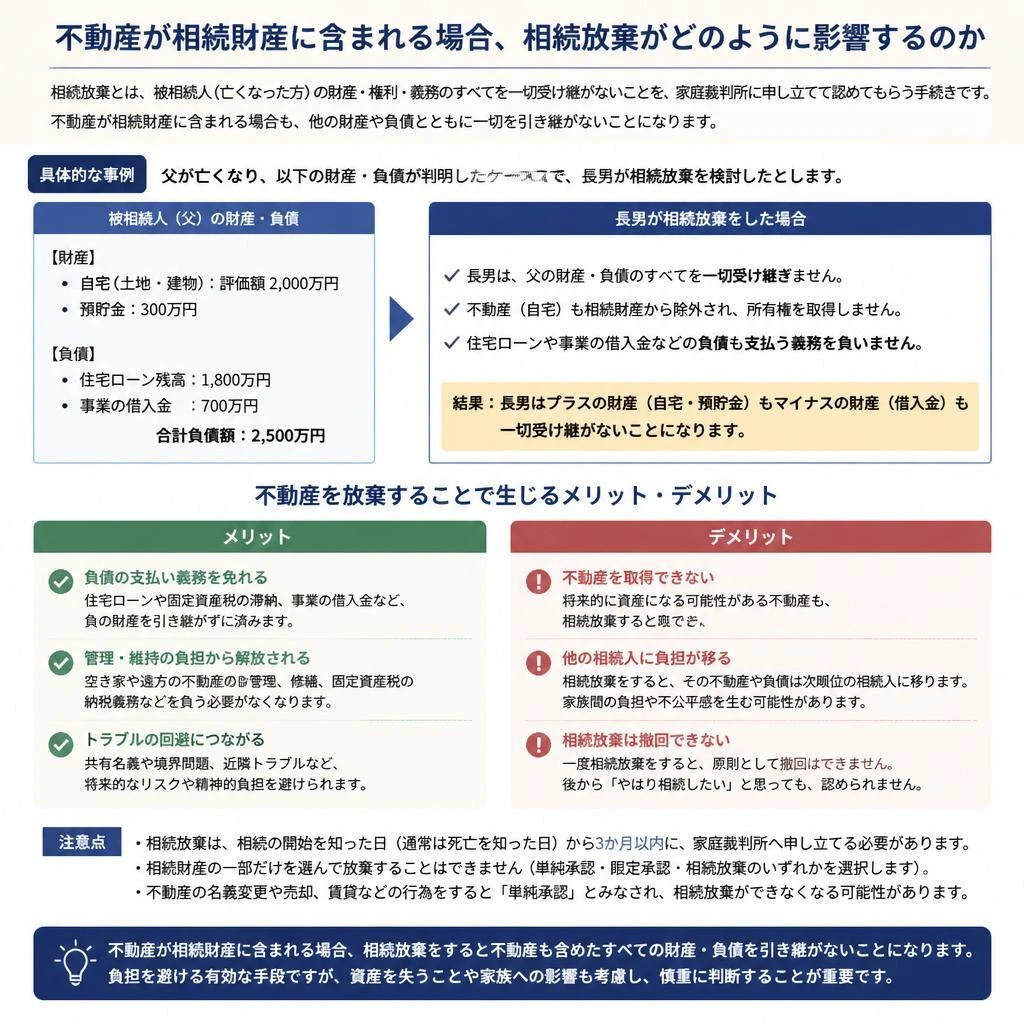 不動産相続と放棄の関係