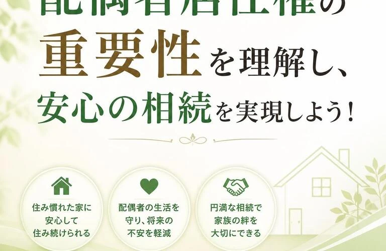 配偶者居住権の重要性を理解し、安心の相続を実現しよう！