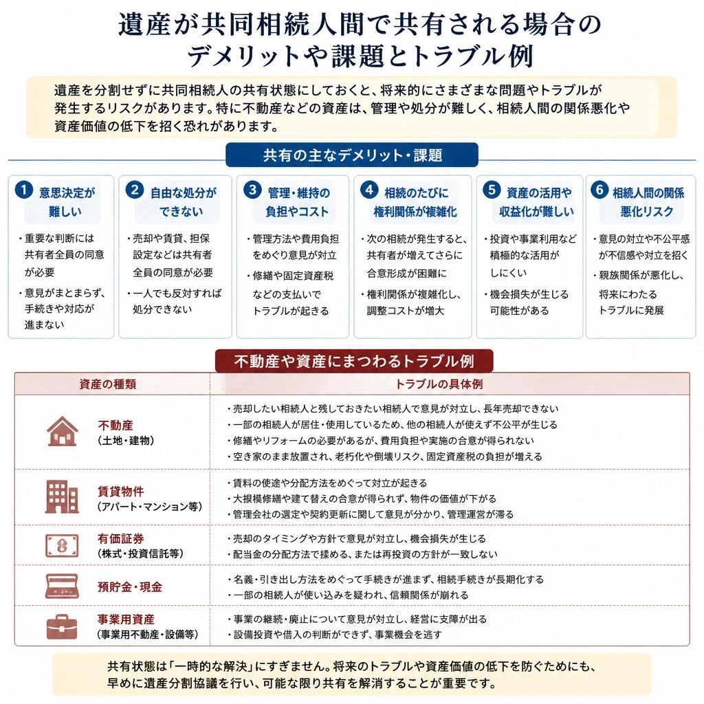 共同相続人間の遺産共有