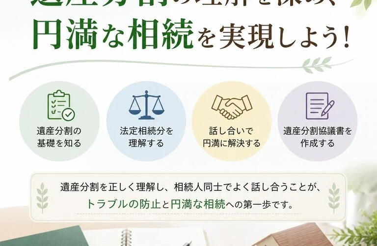 遺産分割の理解を深め、円満な相続を実現しよう！