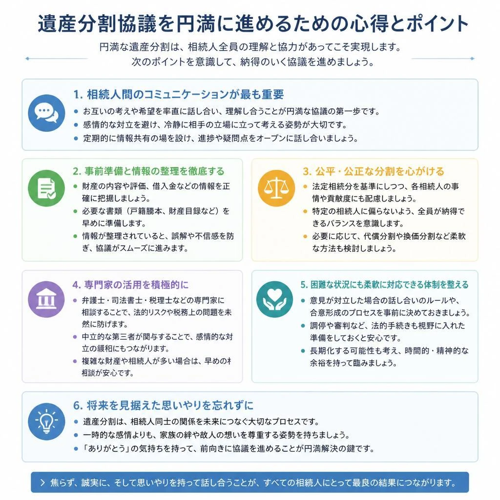 円満な遺産分割のためのポイント
