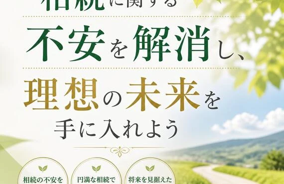 相続に関する不安を解消し、理想の未来を手に入れよう