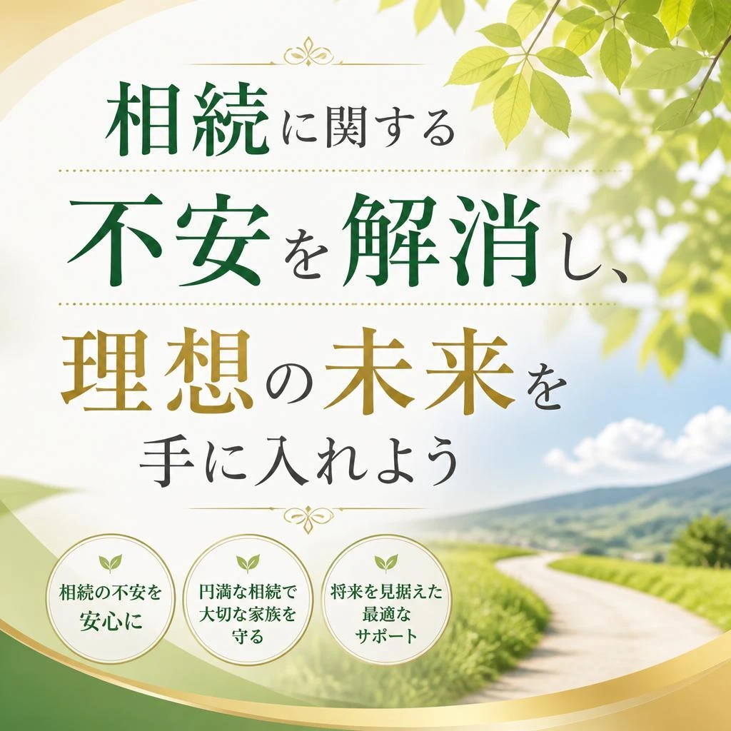 相続に関する不安を解消し、理想の未来を手に入れよう
