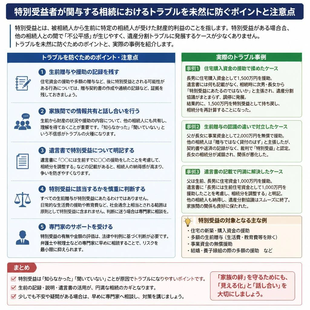 相続トラブルを避けるためのポイント