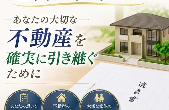 遺言で未来を守る！あなたの大切な不動産を確実に引き継ぐために