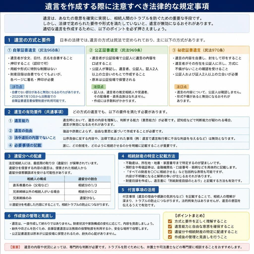 遺言の規定事項