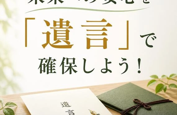 未来への安心を「遺言」で確保しよう！