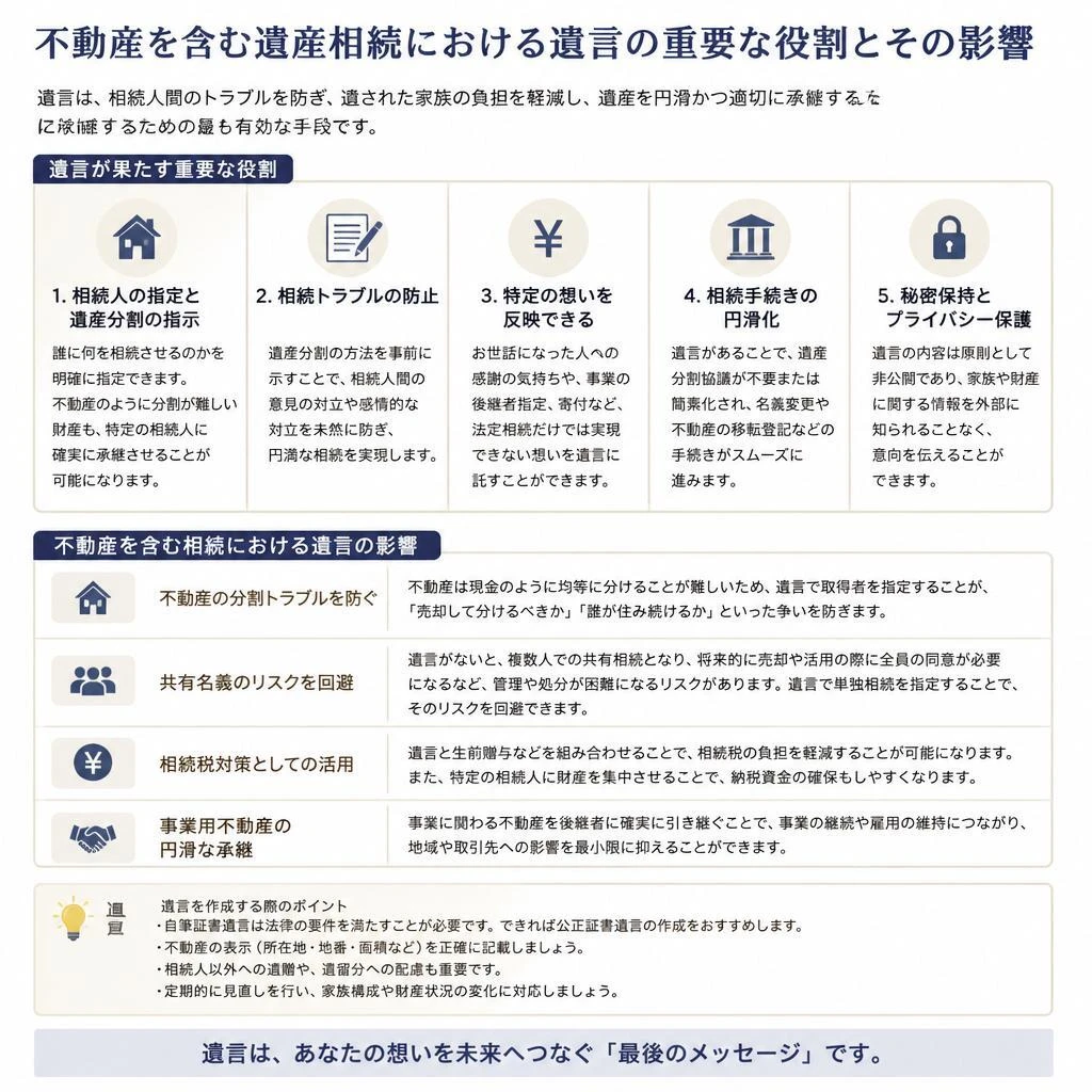 不動産売買における遺言の役割