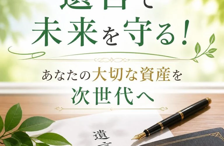 遺言で未来を守る！あなたの大切な資産を次世代へ