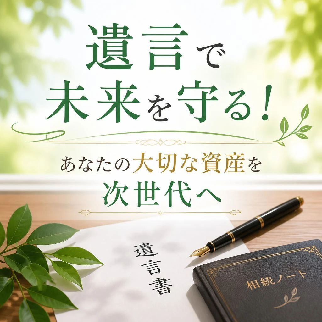 遺言で未来を守る！あなたの大切な資産を次世代へ