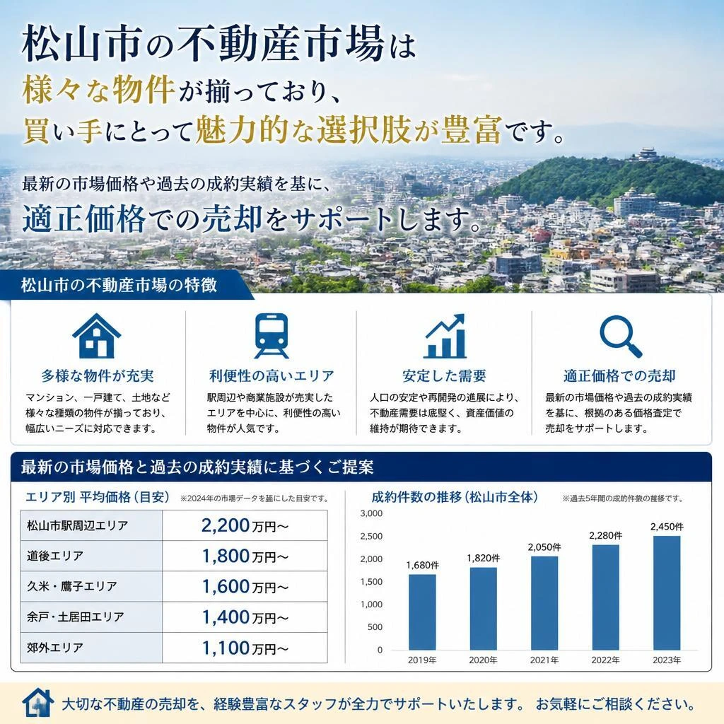 2. 松山市の不動産市場について