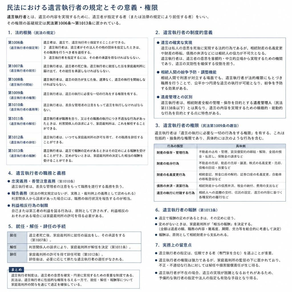 民法第1006条、1010条の意義