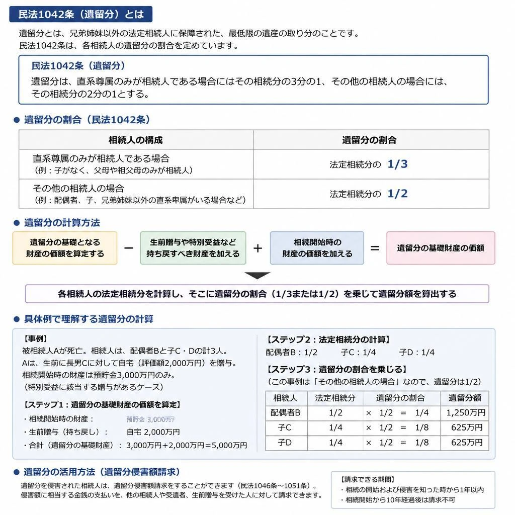 民法1042条の詳細