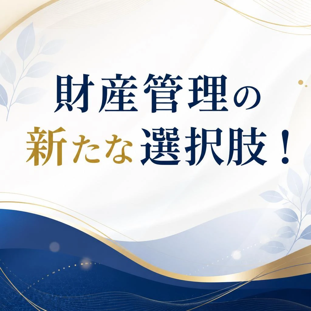 財産管理の新たな選択肢！