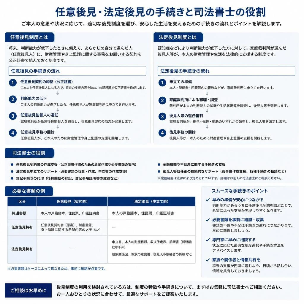 司法書士による手続きの流れ
