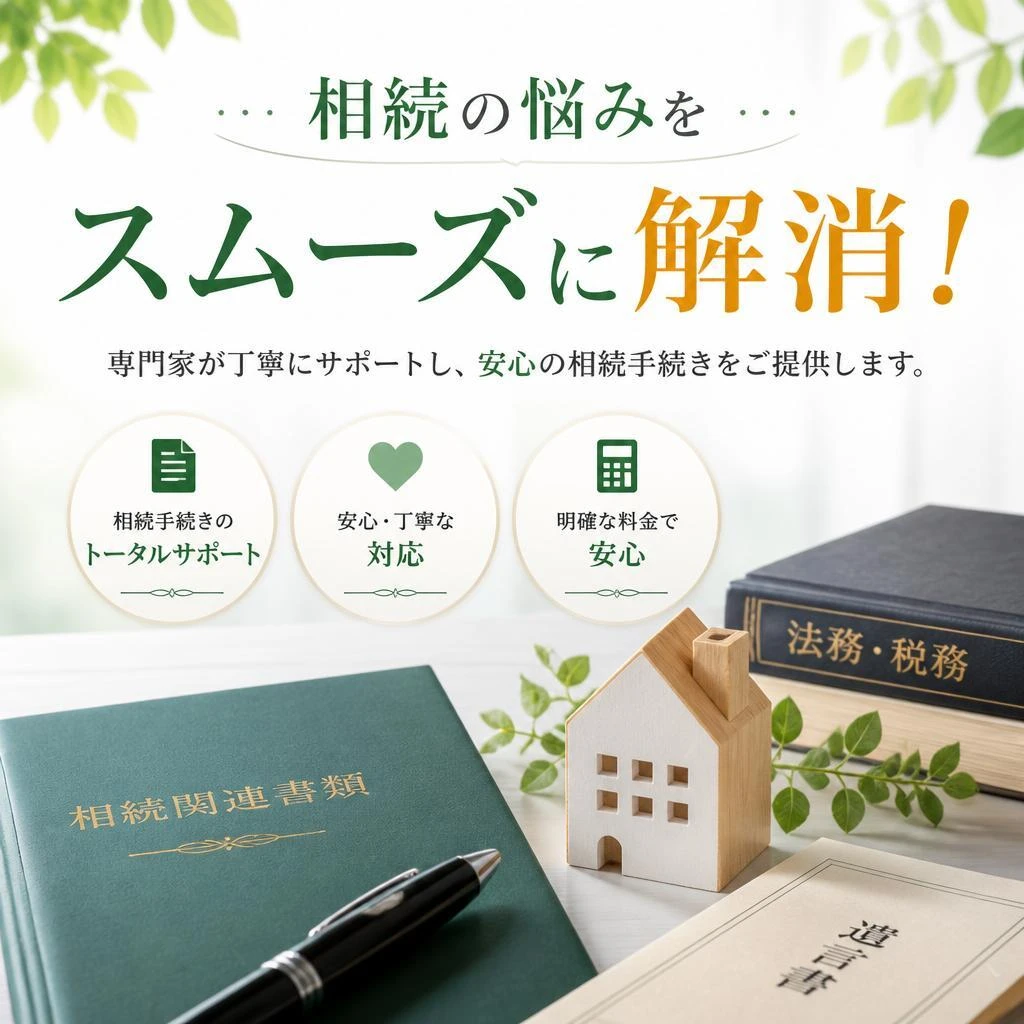 相続の悩みをスムーズに解消！