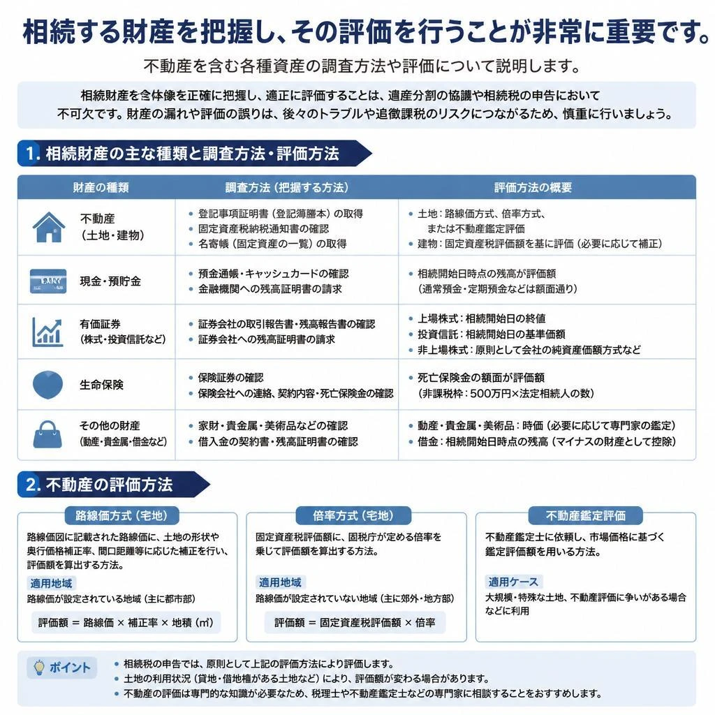 相続財産の把握と評価