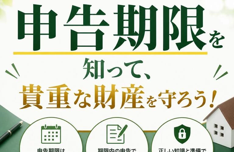 相続税の申告期限を知って、貴重な財産を守ろう！