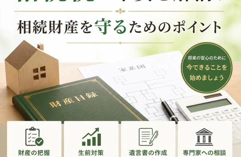 相続税の不安を解消！相続財産を守るためのポイント