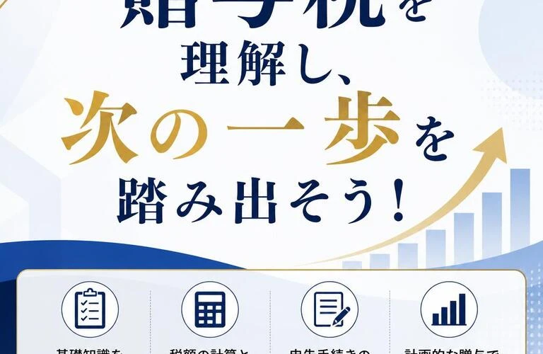 贈与税を理解し、次の一步を踏み出そう！