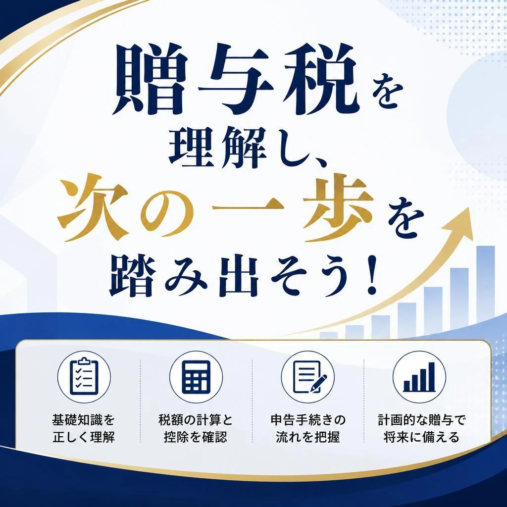 贈与税を理解し、次の一步を踏み出そう！