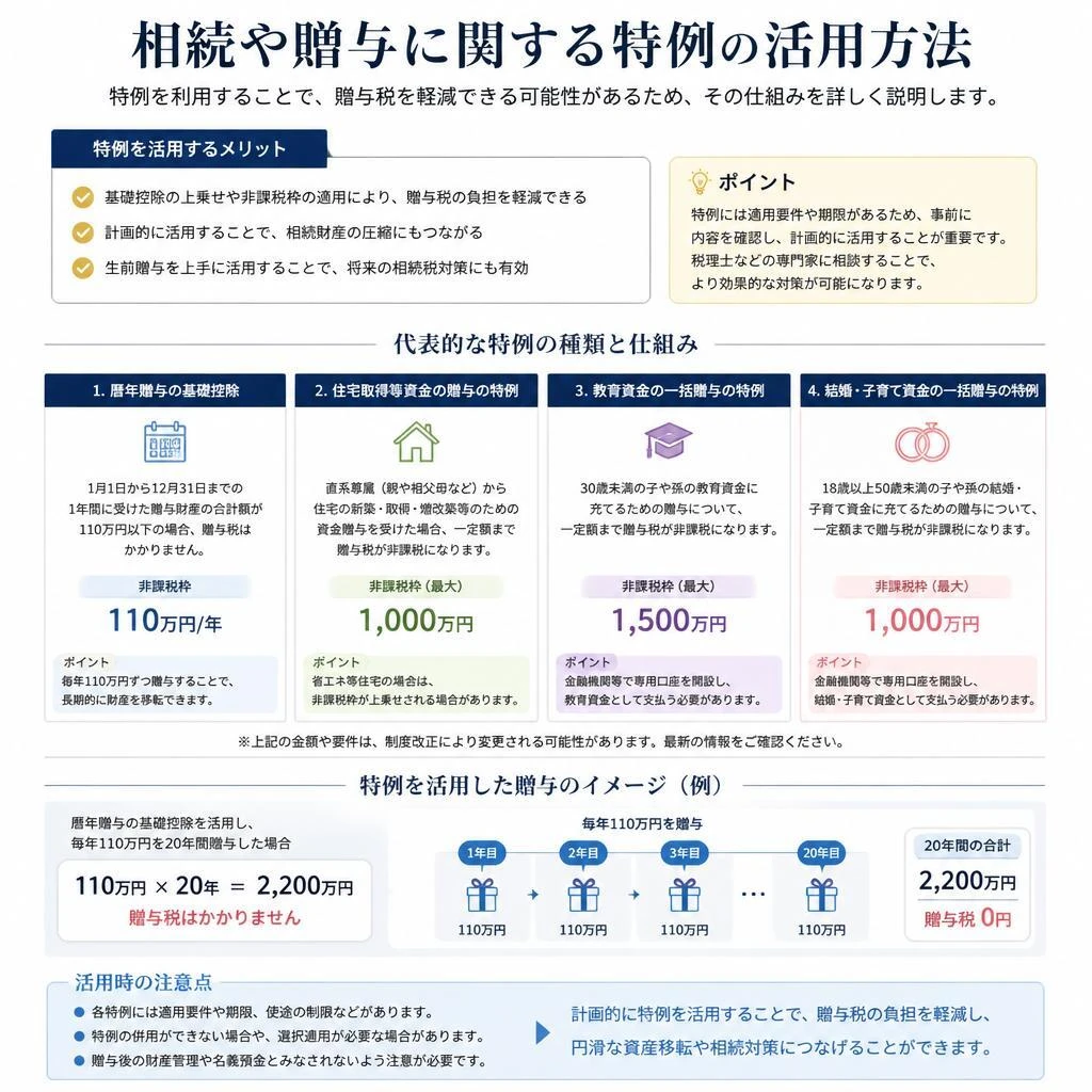 贈与税に関する特例