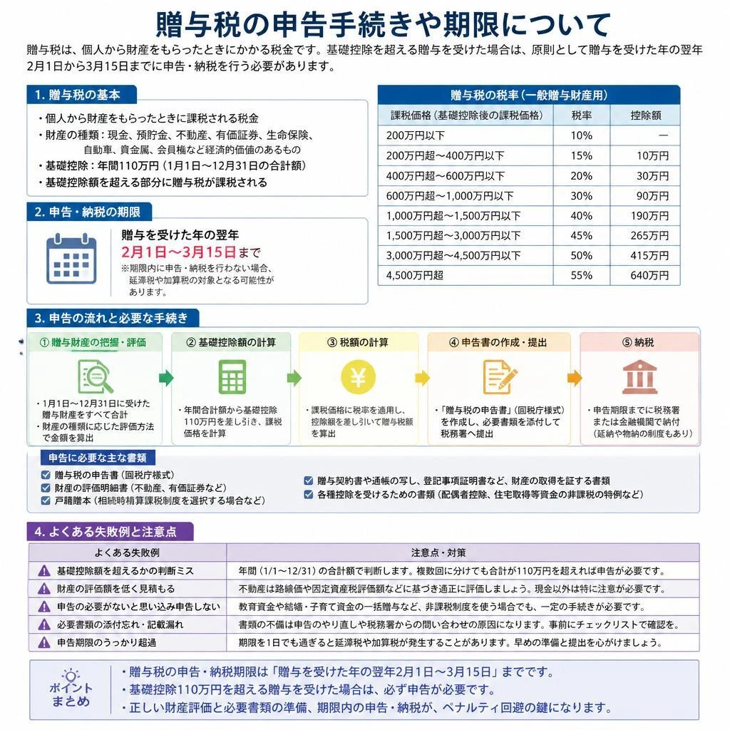 申告手続きと注意点