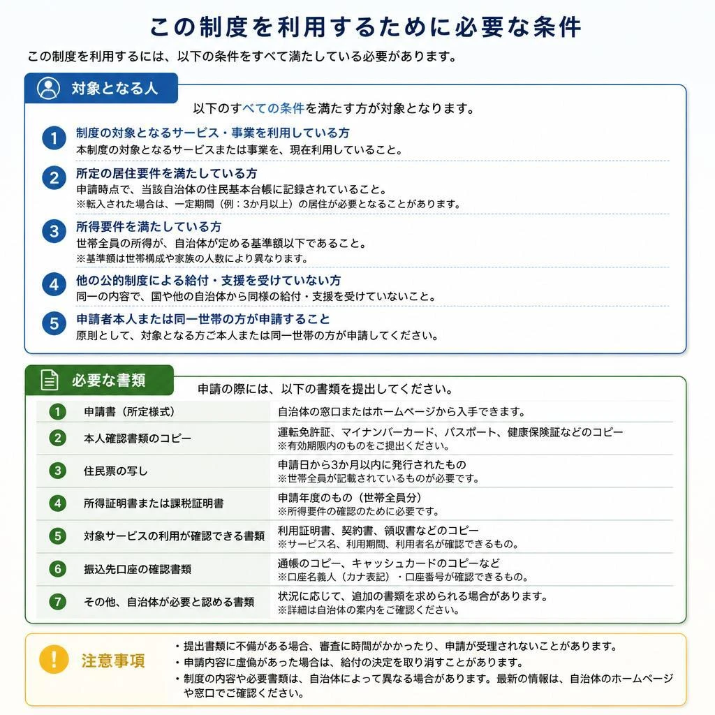 適用対象者と条件