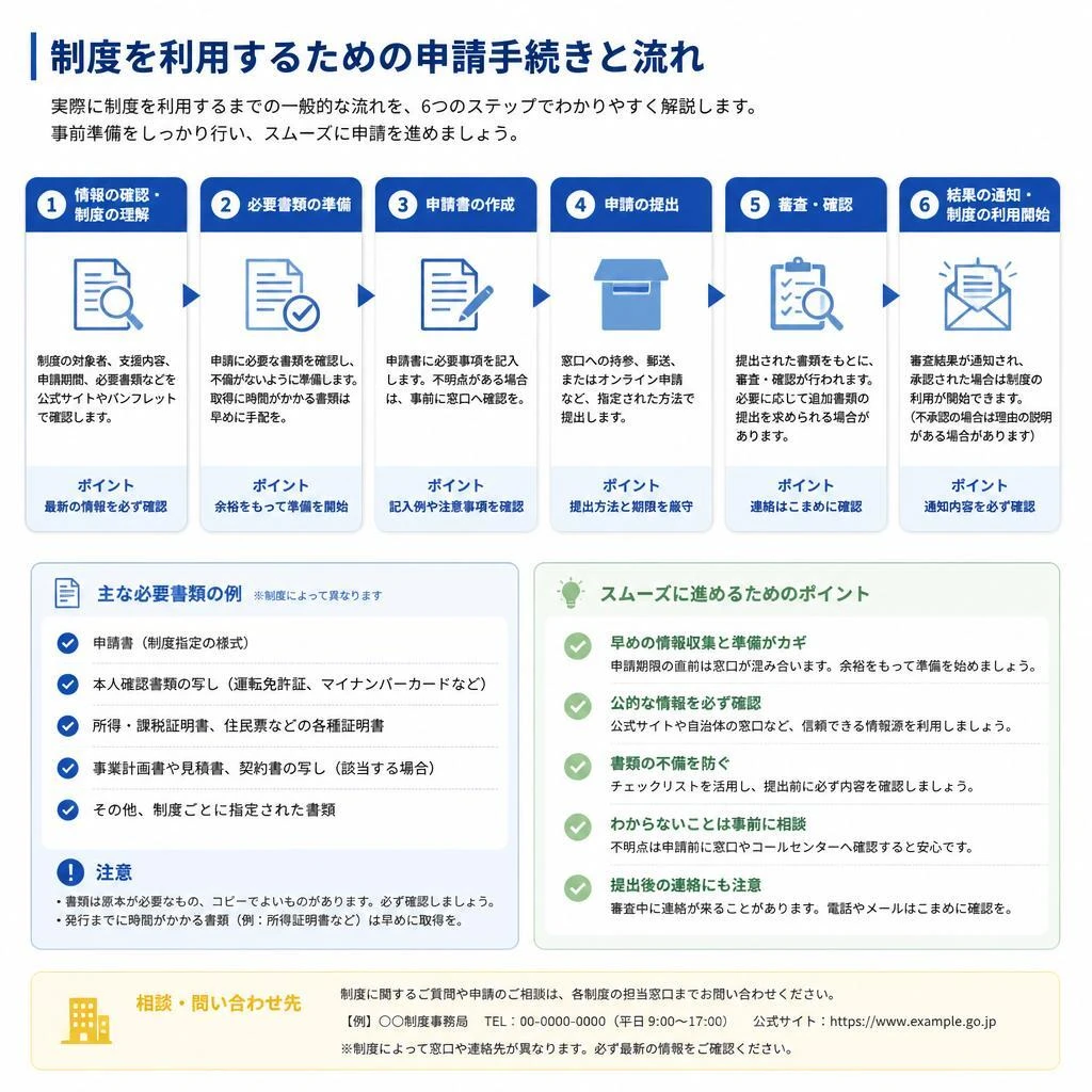 申請方法と手続き