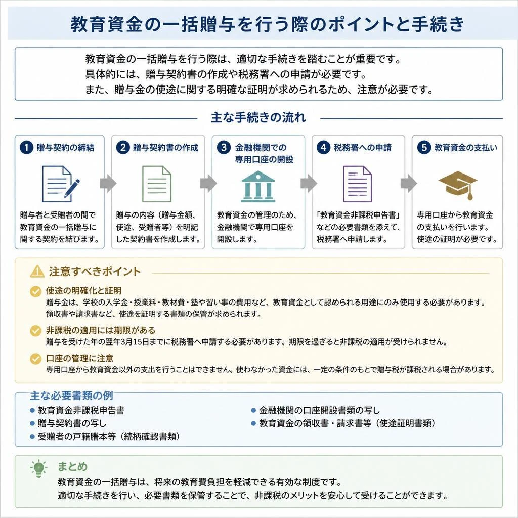 お手続きの流れと注意点