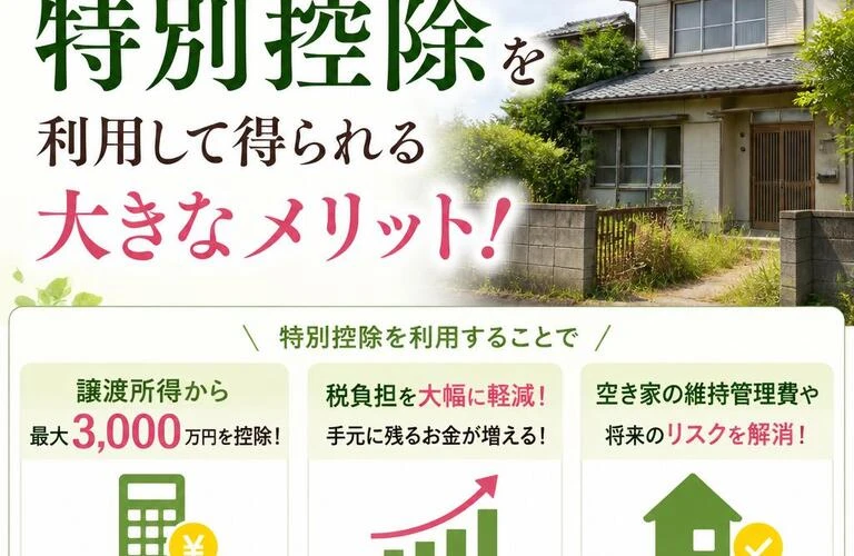 相続した空き家の売却は、特別控除を利用して得られる大きなメリット！