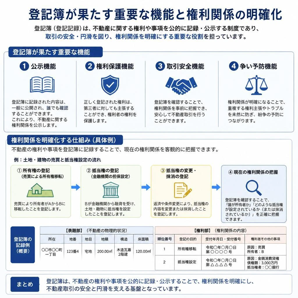 登記簿の機能と役割