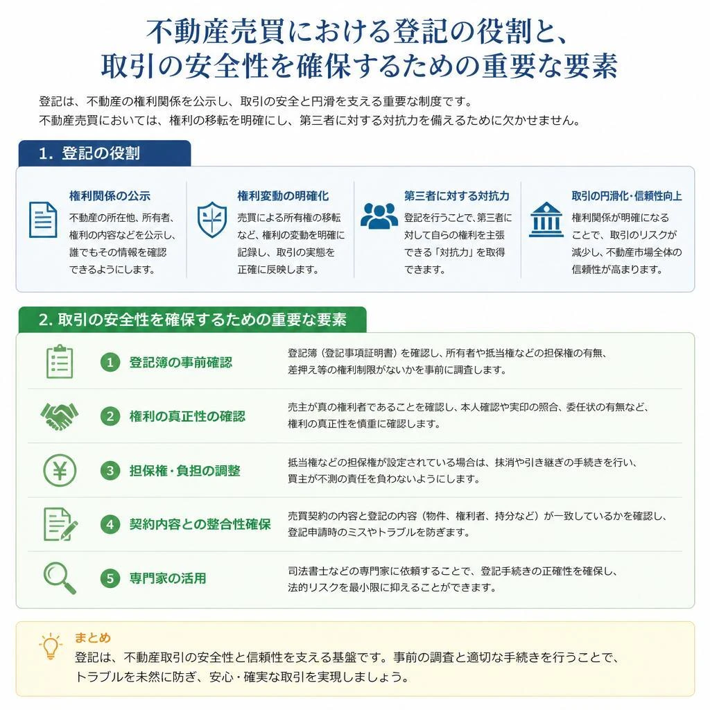 不動産取引における登記の重要性